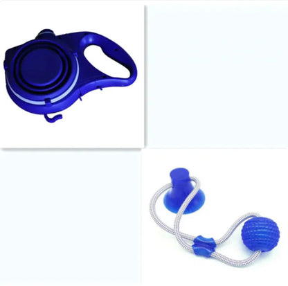 Pet Supplies With Water Bottle, Cup, Pet Rope